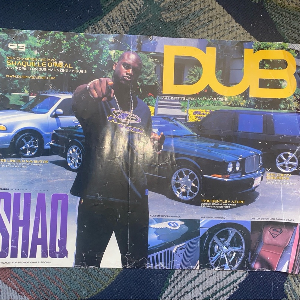 DUB Magazine, Issue 3, featuring Shaquille O'Neal with his custom cars